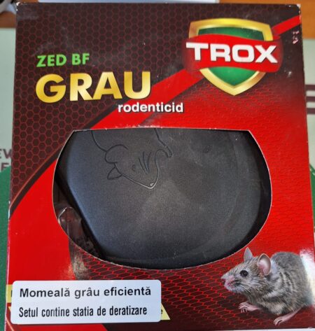 Grau raticid combatere șoareci și șobolani 100 gr + 1 stație de intoxicare